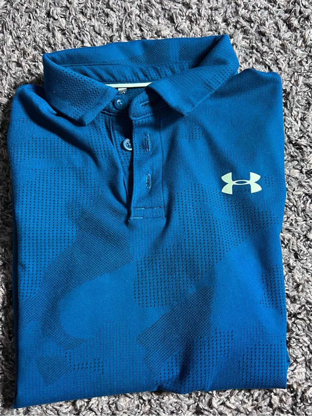 Under Armour youth Blue Performance Polo Shirt